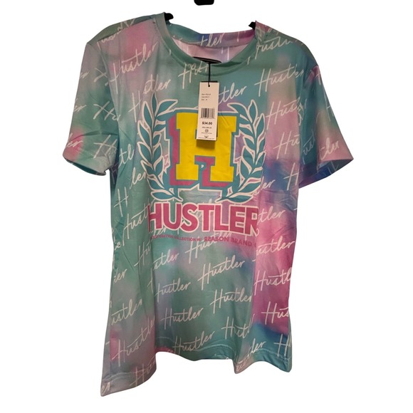 REASON Clothing Hustler Graphic T-Shirt Multi Color Medium Women's NEW - Picture 1 of 6
